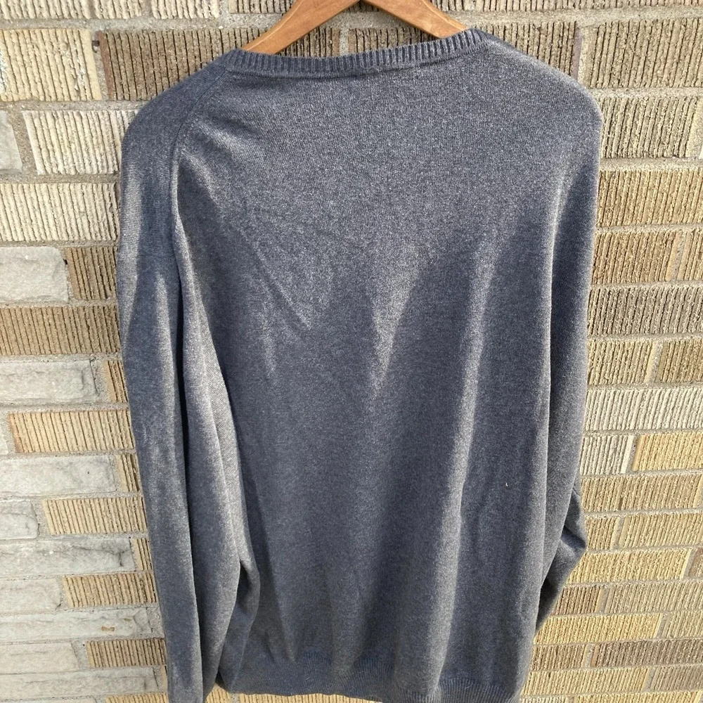 Jos. A. Bank Sweater Gray V Neck Pima Cotton Size 3XL‎ Long Sleeve NWT